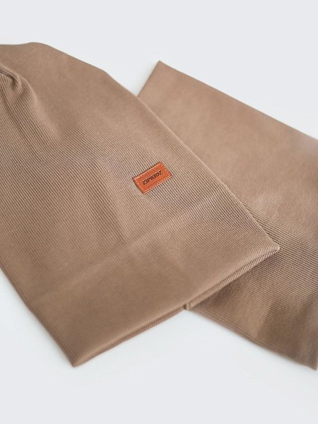 Комплект шапка без отворота и снуд