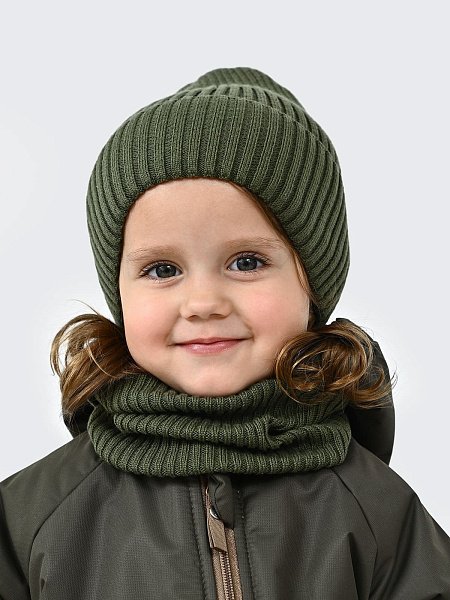 Комплект шапка и снуд