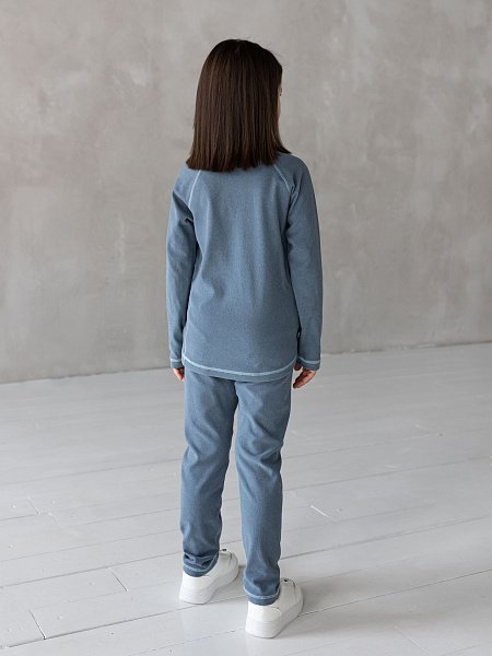 Термо костюм кофта и брюки без начеса для девочек