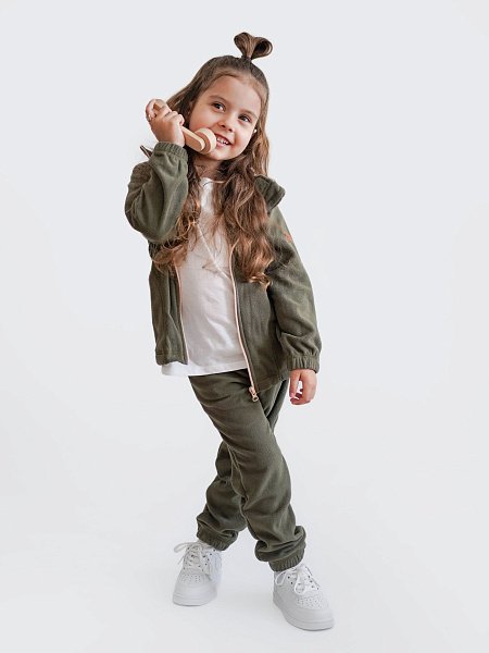 Костюм флисовый двойка с длинной молнией