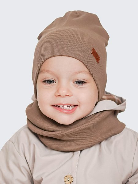 Комплект шапка без отворота и снуд