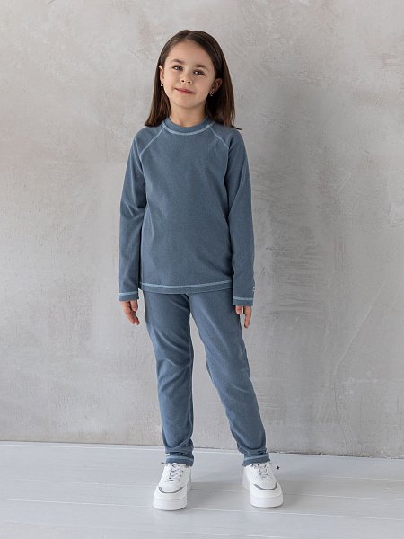 Термо костюм кофта и брюки без начеса для девочек