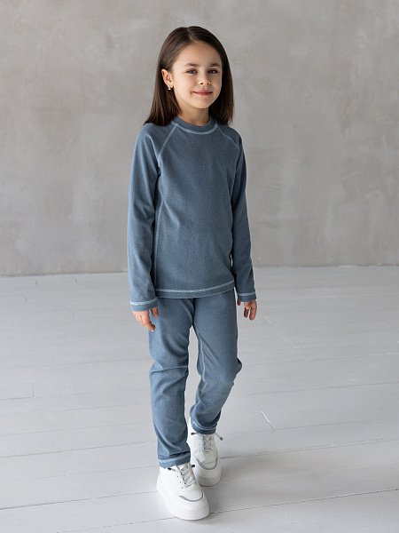 Термо костюм кофта и брюки без начеса для девочек