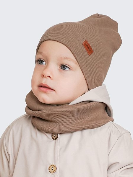 Комплект шапка без отворота и снуд