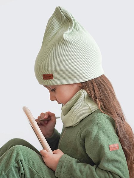 Комплект шапка без отворота и снуд